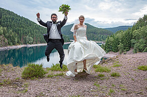 Hochzeitsfotografie an der Ohratalsperre