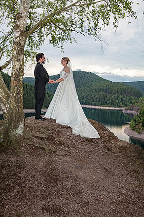 Hochzeitsfotografie an der Ohratalsperre