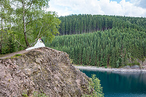 Hochzeitsfotografie an der Ohratalsperre