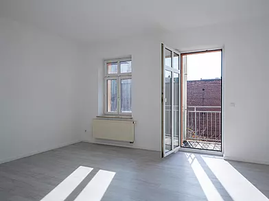 Architekturfotografie Wohnraum mit Balkon