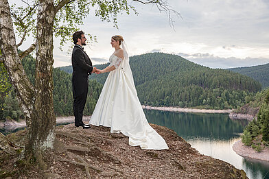 Hochzeitsfotografie an der Ohratalsperre