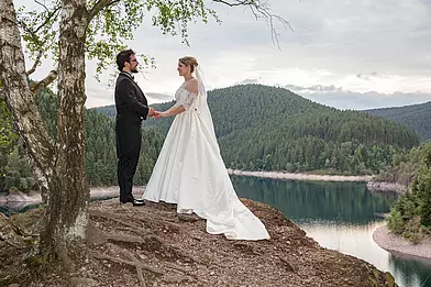 Hochzeitsfotografie an der Ohratalsperre