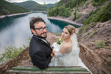 Hochzeitsfotografie an der Ohratalsperre
