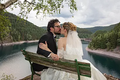 Hochzeitsfotografie an der Ohratalsperre