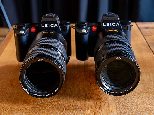 Leica SL3 mit LEICA VARIO-ELMARIT-SL 1:2.8 /70-200 und 100-400