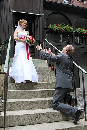 Hochzeitsshooting im Augustinerkloster und Park