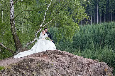 Hochzeitsfotografie an der Ohratalsperre