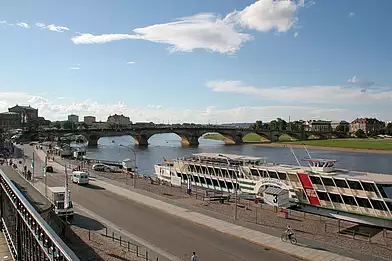 Elbe mit Augustusbrücke