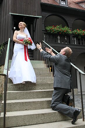 Hochzeitsshooting im Augustinerkloster und Park