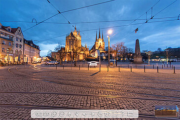 Panorama Erfurt Domplatz