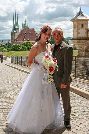 Hochzeitsshooting auf dem Petersberg